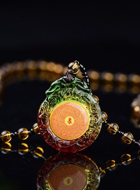 速发琉璃楞严咒吊坠男士六字真言挂件平安心经六字大明项链