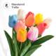 Simulated bouquet, tulips, fake flowers for indoor living room plastic flower arrangement vase, single dry flower branch display for floral arrangement