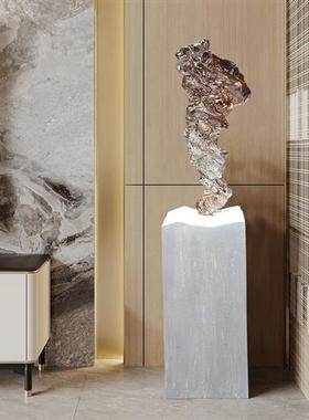 别墅酒店家居客厅电视柜玄关轻奢高档抽象摆件透明树脂雕塑装饰品