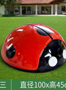 卡通瓢虫摆件户外玻璃钢昆虫雕塑园林售楼处小区幼儿园草坪装饰品