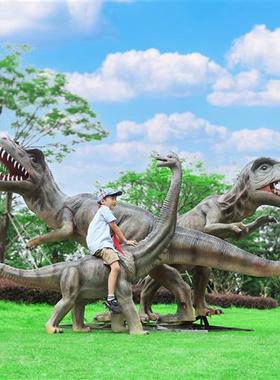 玻璃钢落地仿真恐龙模型摆件大型户外霸王龙雕塑商场景区公园装饰