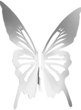 不锈钢蝴蝶摆件户外草坪仿真昆虫动物雕塑花园装饰园林景观小品