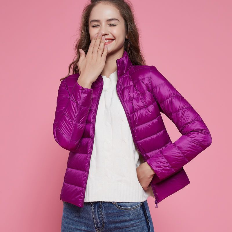 Off-season clearance plus size women's short Korean style down jacket