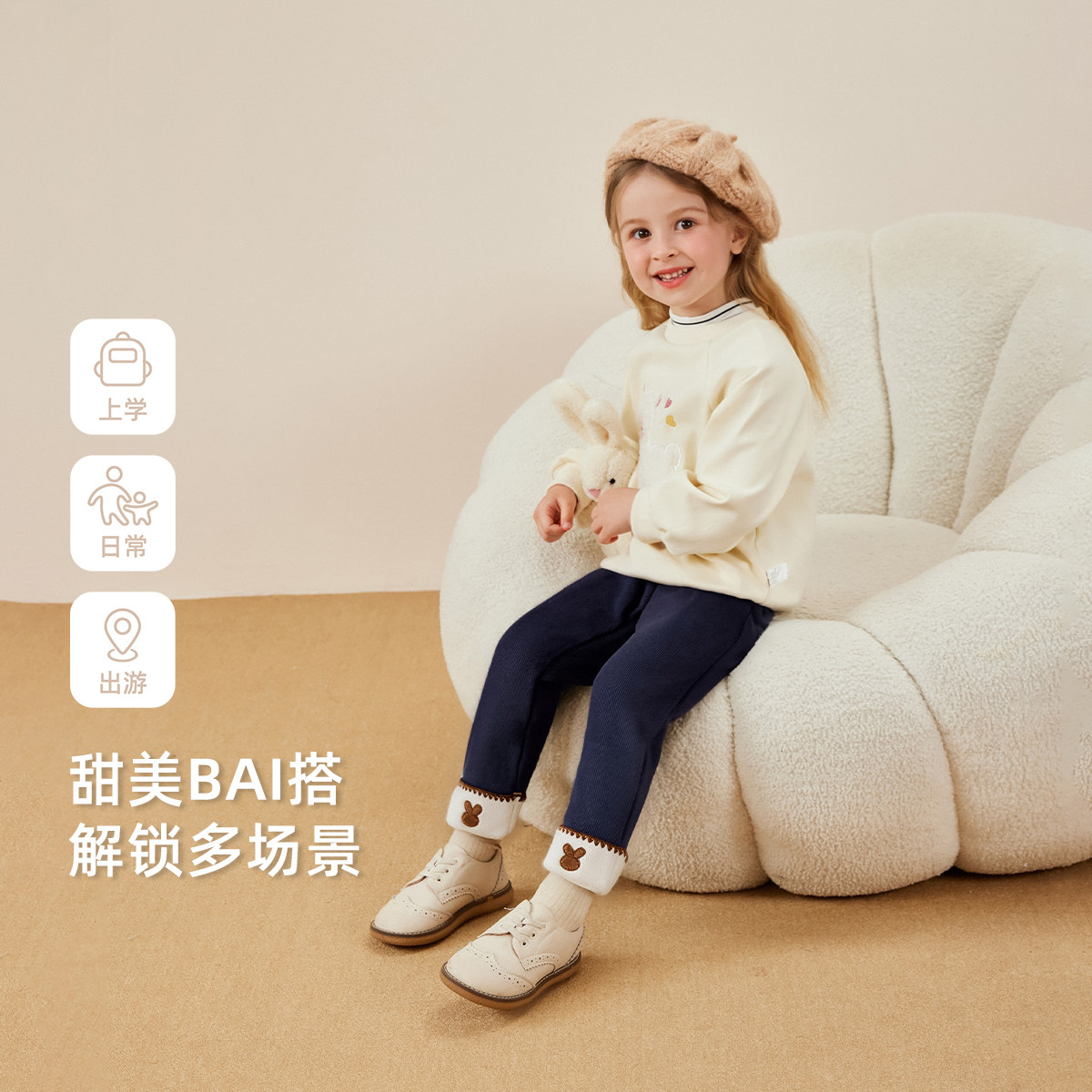 [抗菌远红外]女童打底裤外穿儿童秋冬灰色休闲裤冬装宝宝加绒裤子,淘宝优惠券,粉丝福利购,淘宝优惠卷