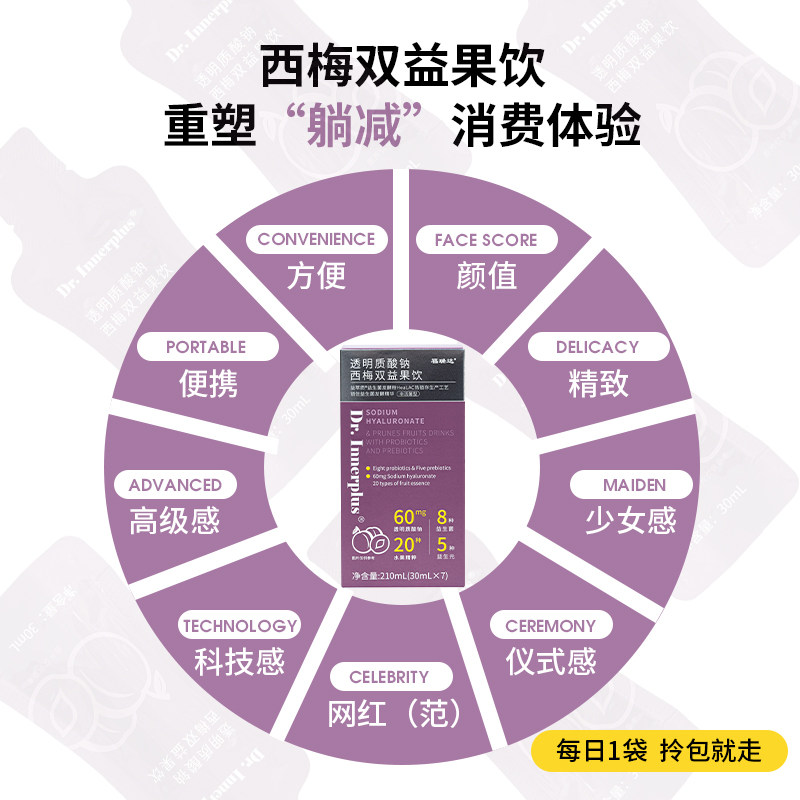 【旗舰店正品】伽美博士汁透明质酸钠 伽美博士酵素