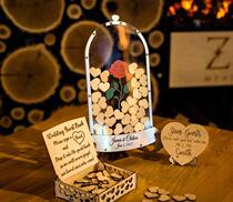 Creative Wedding Birthday Banquet ROSE BOTTLE SIGN TO TABLE PERSONALITY PHOTO FRAME CUSTOM DECORATIVE TABLE