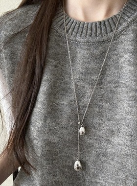 极简风水滴吊坠项链女2025新款