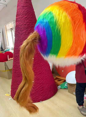 2026马年新款拍马屁毛绒打卡道具