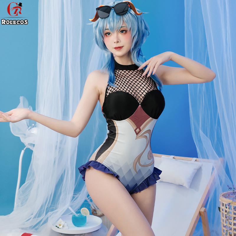 原神cos服王小美同人泳装甘雨cosplay服装动漫游戏椰羊全套c服女 - 图0