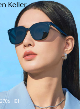 海伦凯勒新款潮流时尚墨镜高级感