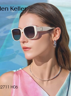 海伦凯勒太阳镜猫眼墨镜防紫外线