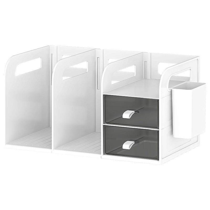 桌面书架简易学生儿童收纳整理置物架办公室桌上文件抽屉式收纳盒,淘宝优惠券,粉丝福利购,淘宝优惠卷