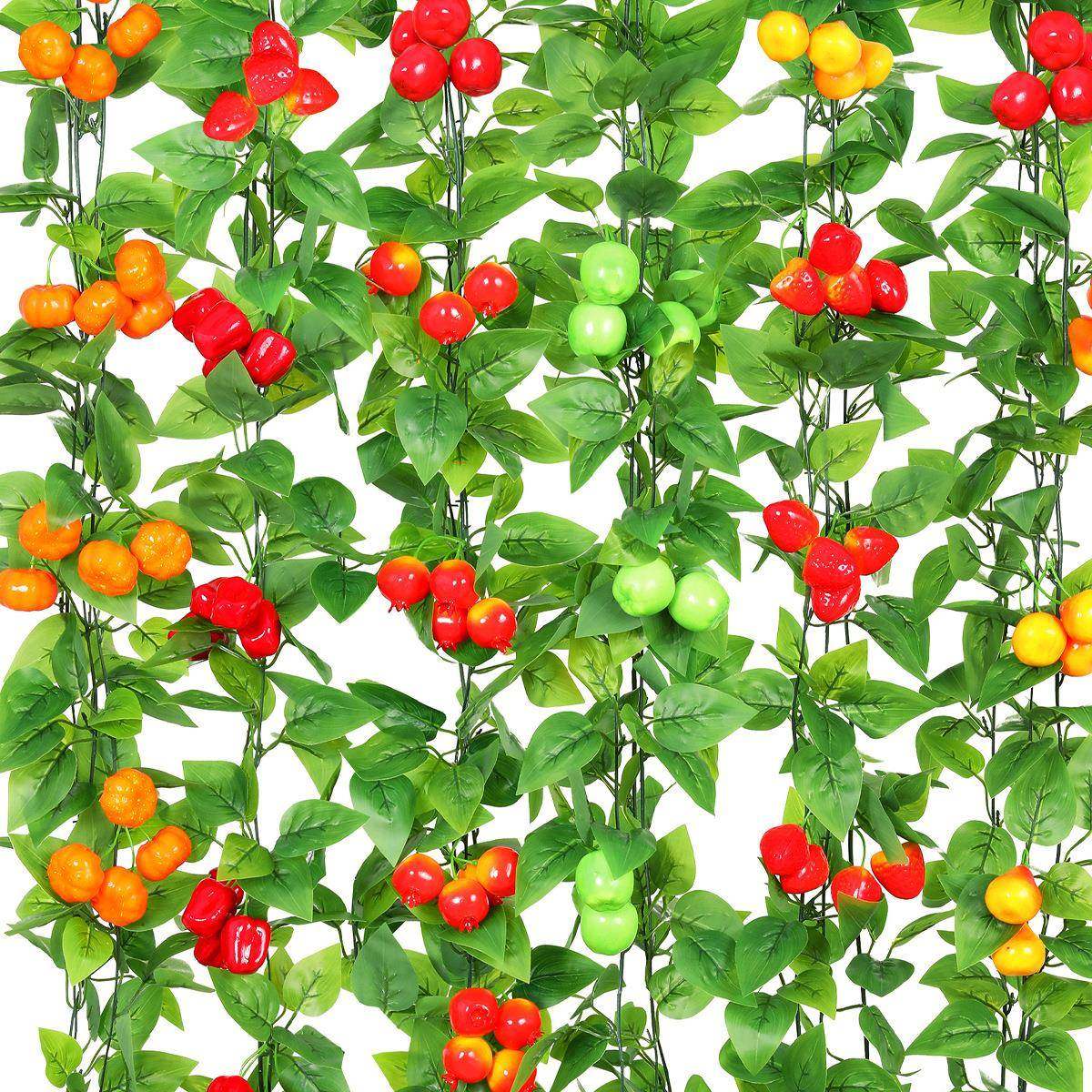 仿真水果藤条葡萄叶假花藤蔓饭店吊顶花藤空调管道装饰绿植物蔬菜,淘宝优惠券,粉丝福利购,淘宝优惠卷