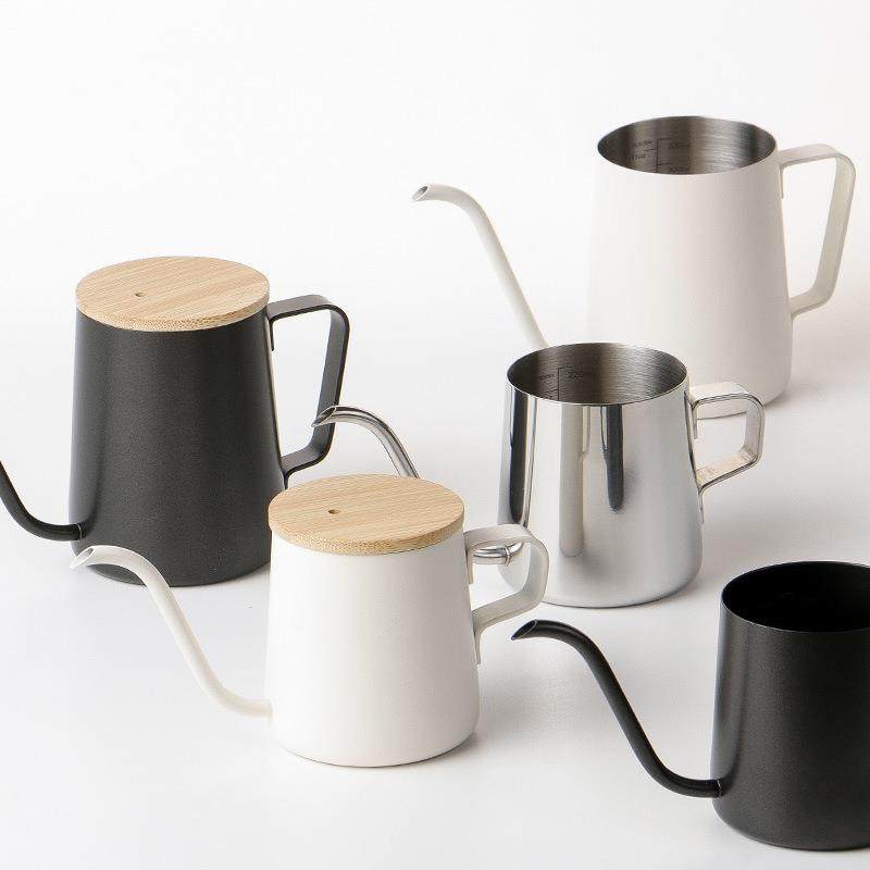 全挂耳手冲壶竹盖内刻度304不锈钢手冲壶精准4MM出水长嘴咖啡壶,淘宝优惠券,粉丝福利购,淘宝优惠卷