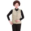Simple and comfortable women's down jacket, vest, mother's wear, middle-aged and elderly vest, round neck, V-neck, light and thin inner liner to keep warm