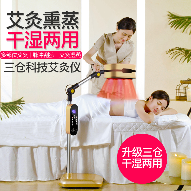 艾灸熏蒸仪器家用热敷理疗仪美容院专用炙绒草无烟器具刮痧悬灸仪,淘宝优惠券,粉丝福利购,淘宝优惠卷