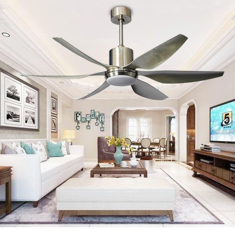 现代简约客厅风扇灯家用餐厅卧室52寸大尺寸吊扇灯中山工厂电扇灯 - 图1