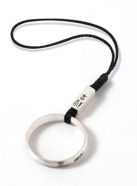 新款925银戒指环扣手机挂饰