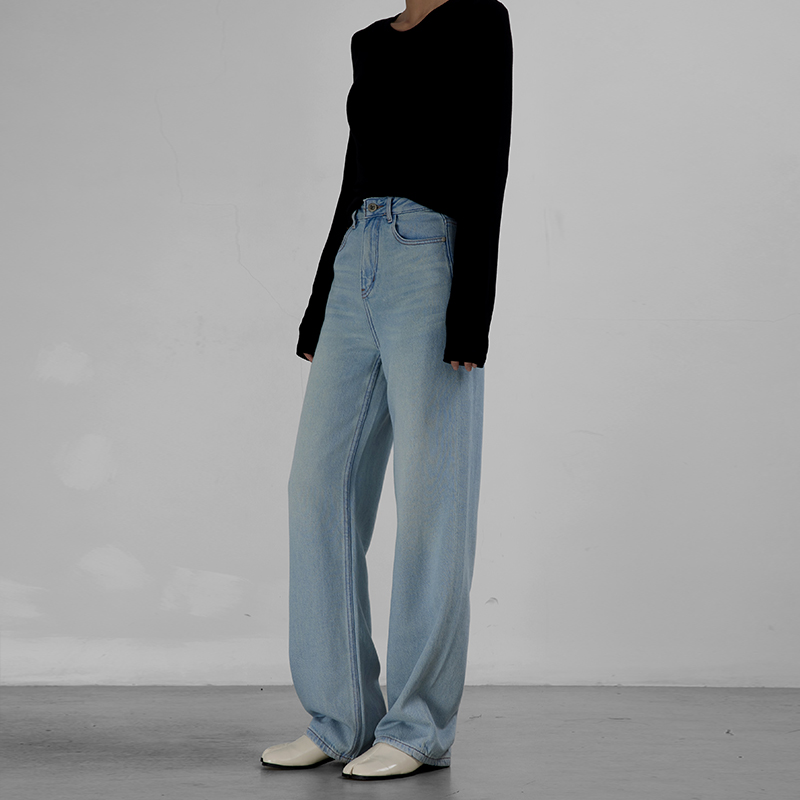 【所有女生直播间】ATUMU五色阔腿牛仔裤