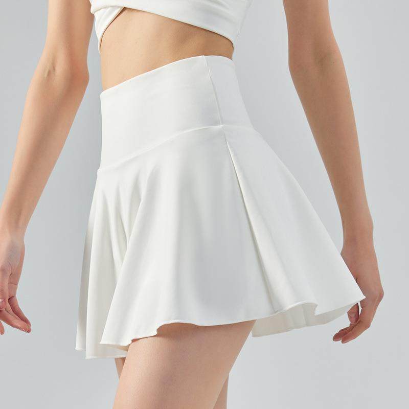 春夏假两件瑜伽短裙波浪裙摆高腰收腹沙滩裙户外运动健身网球裙女,淘宝优惠券,粉丝福利购,淘宝优惠卷