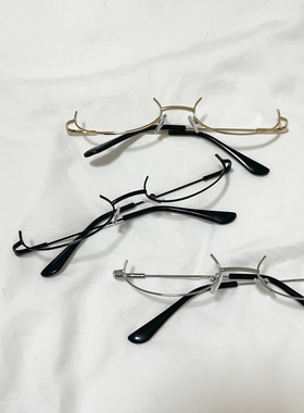 速发可爱纯欲风照框框半无镜片拍下道具装饰御姐镜架