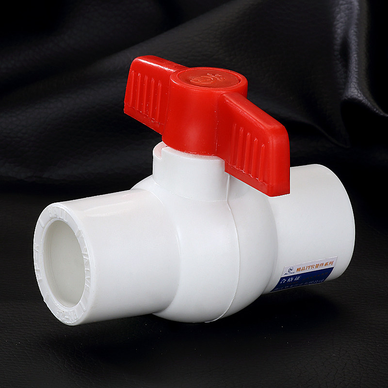 加厚 ppr全塑球阀 4分6分 1寸 平口热熔 ppr阀门 pp水管管件配件