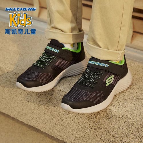 Skechers斯凯奇童鞋秋冬透气休闲运动鞋大童防滑耐磨跑鞋403732L - 图1