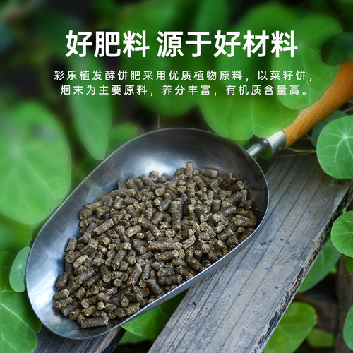 彩乐植发酵饼肥颗粒腐熟底肥芝麻菜籽饼养花种菜通用型有机花肥料 - 图0