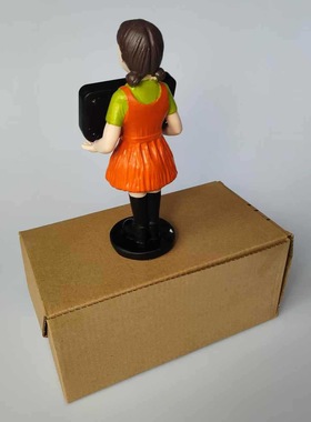 万圣节装饰Halloween创意搞怪诡异韩剧同款木头人时钟桌面摆件潮