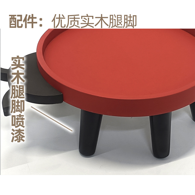 花叶®仿瓢虫花架矮花几花盆托盘田园风落地接水托架园艺增高架 - 图2