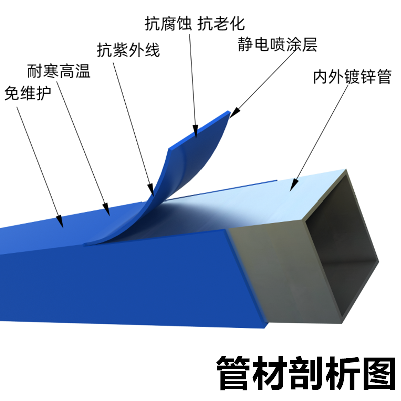 锌钢护栏家用栅栏热镀锌栅栏铁艺户外小区围墙防护幼儿园厂区围栏