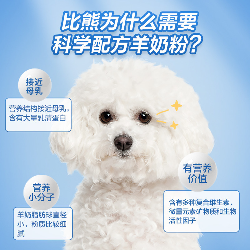 比熊幼犬专用奶粉小奶狗狗营养品中老年犬吃含钙小型犬宠物补充剂,淘宝优惠券,粉丝福利购,淘宝优惠卷