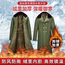 New Army Grand coat mens winter thickened add-up Womens anti-cold down cotton padded jacket The old fashioned Army cotton green coat