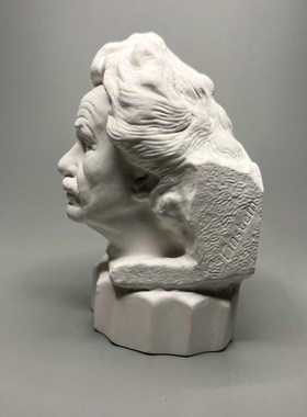 速发阿尔伯特爱因斯坦模型架膏雕塑科学家石书装饰摆件生日礼物纪