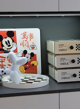 速发熊入户门装关摆件轻奢高架收纳置物档客厅鞋柜家居玄饰品