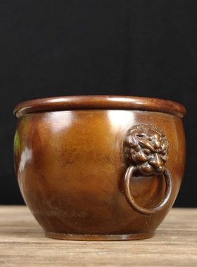 速发聚宝盆摆件招财办铜店铺开业礼品客厅玄关纯公室聚财位宫财故