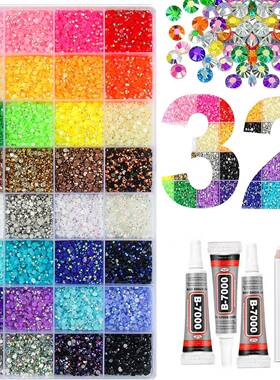 Rhinestones for Bedazzling 3mm Bedazzler Kit with Flatback