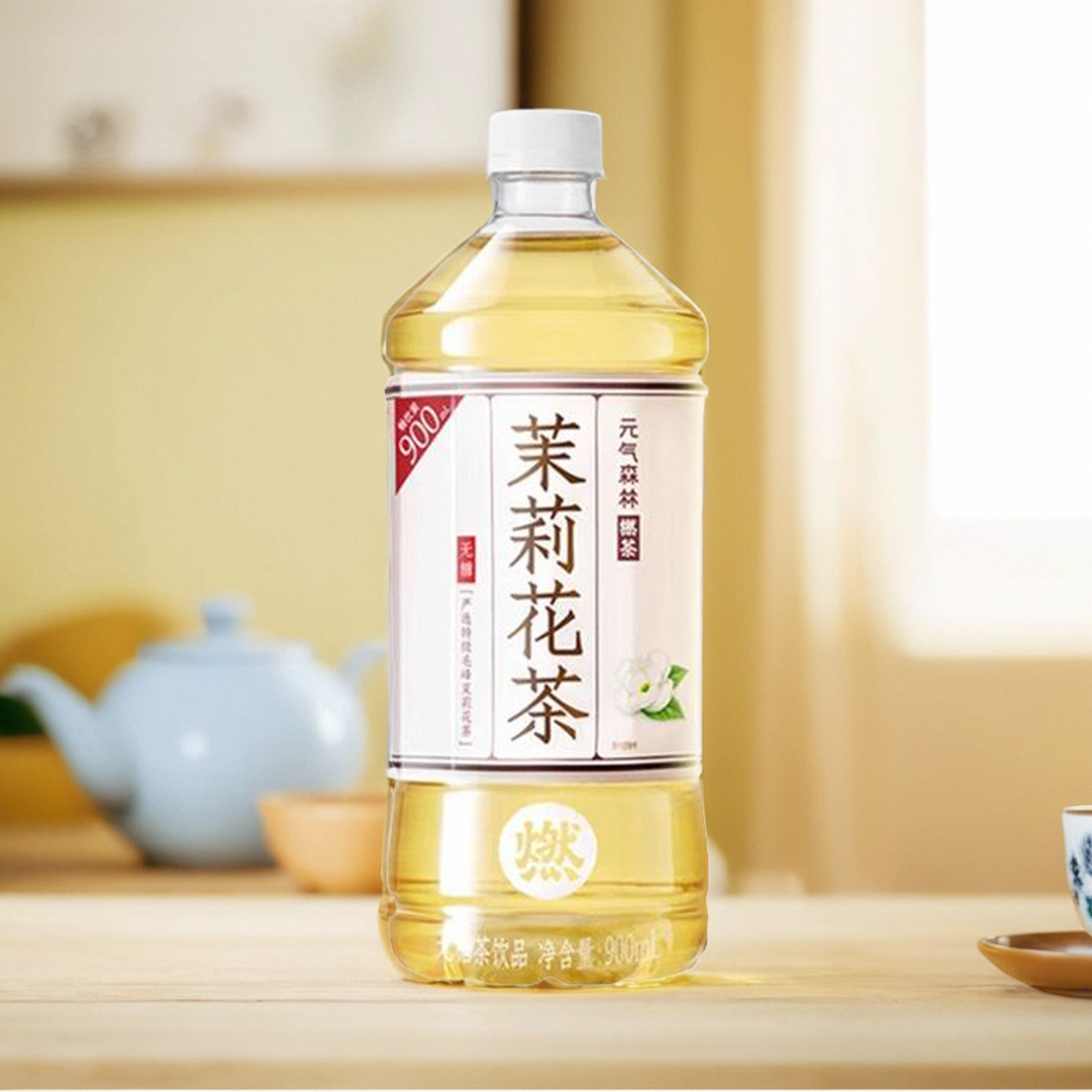 【企】元气森林燃茶茉莉花茶12大瓶家庭装无糖茶饮料茉莉花茶整箱 - 图0