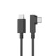 FIKLIK 90 degree elbow dual USB-C fast charging PD60W charging cable - can be equipped with a wireless charger