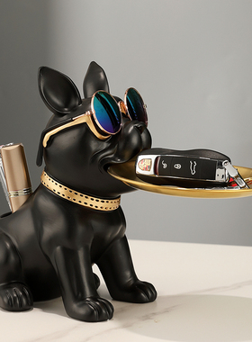 树脂轻奢现代工艺客厅狗狗摆件