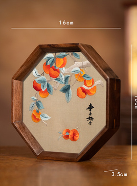 绣美苏绣双面绣中式刺绣摆件礼品