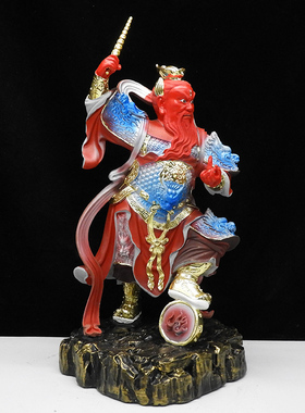 王灵官神像树脂19寸16寸火神王天君像12寸树脂 彩绘神像