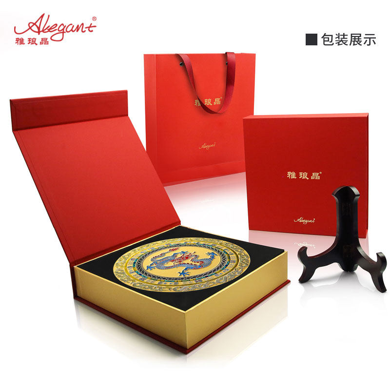 送领导中国特色龙盘送老外客户创意工艺品总经理公司开业纪念礼物,淘宝优惠券,粉丝福利购,淘宝优惠卷