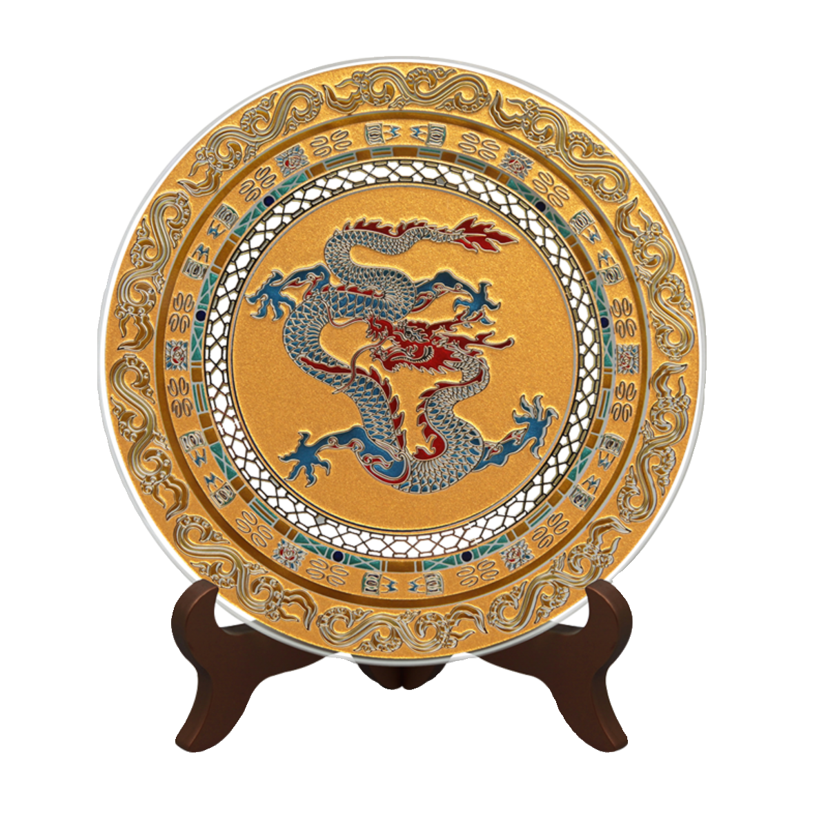 送领导中国特色龙盘送老外客户创意工艺品总经理公司开业纪念礼物,淘宝优惠券,粉丝福利购,淘宝优惠卷