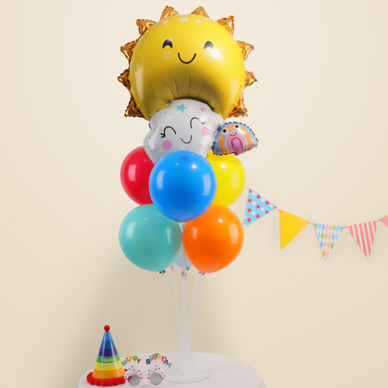 动物主题卡通老虎桌飘气球幼儿园开学装饰儿童生日派对场景布置品 - 图2