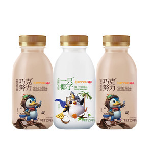光明一只椰子巧克努力巧克力牛乳饮品低温含乳饮料饮品250ml*6瓶