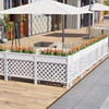 Anticorrosive solid wood flower box, planter box, flower stand, restaurant canteen partition fence, store decoration screen, flower pot stand, bed and breakfast