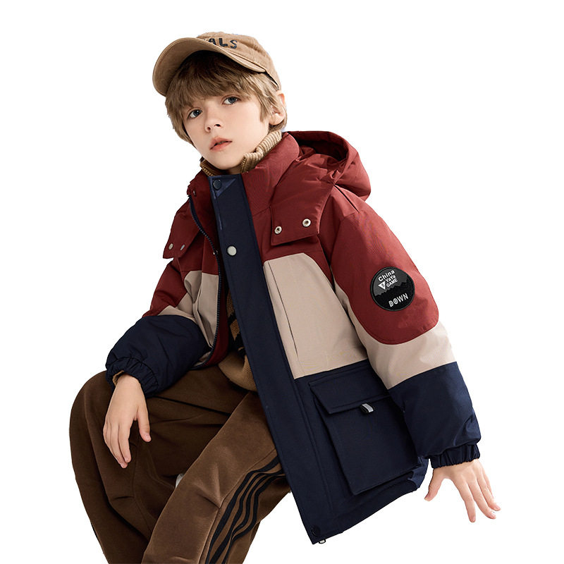 鸭鸭儿童羽绒服2024冬装新款90白鸭绒男大童中长款加厚童装外套潮,淘宝优惠券,粉丝福利购,淘宝优惠卷