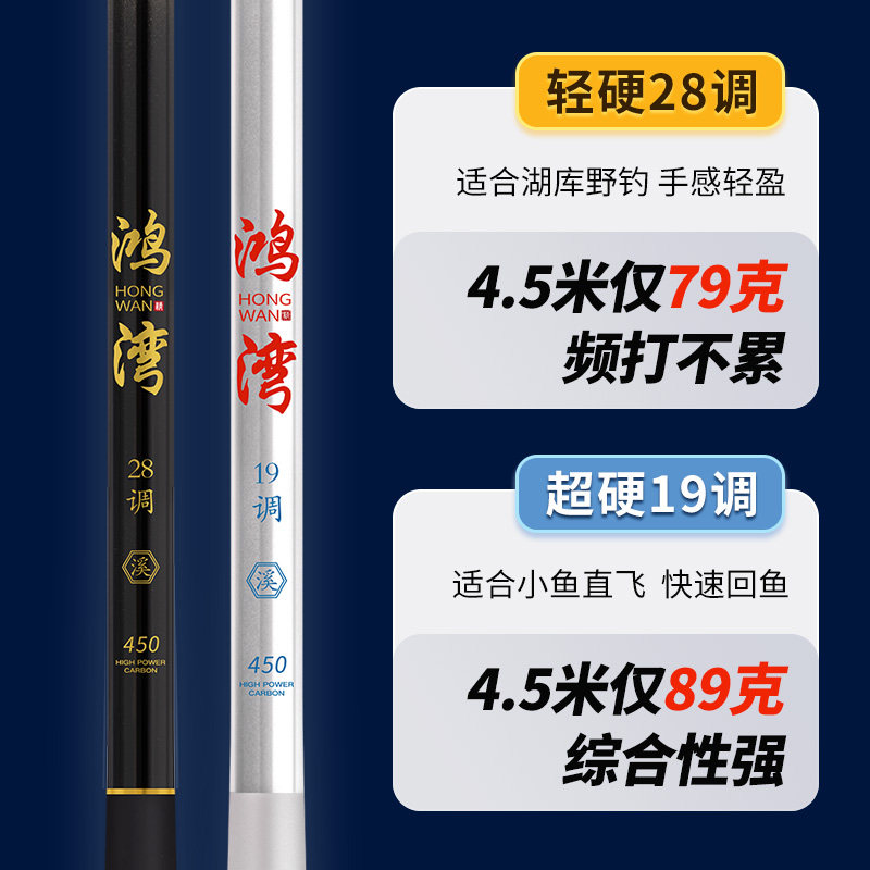 鲁滨逊短节溪流竿碳纤维超轻钓鱼竿小物台钓竿鲫鱼竿石斑白条,淘宝优惠券,粉丝福利购,淘宝优惠卷