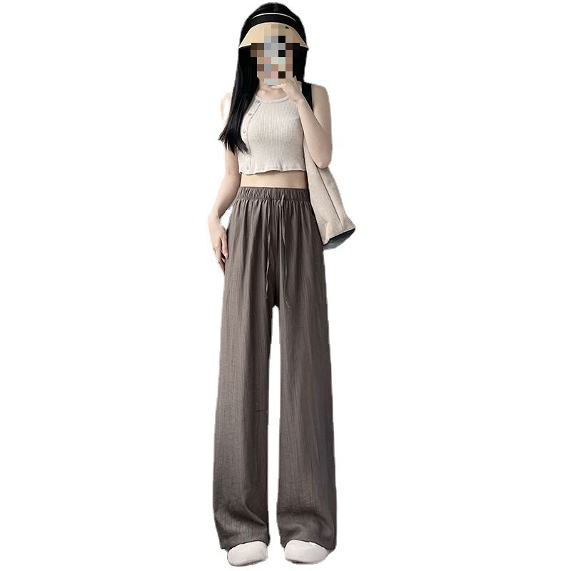 【多个款式】冰丝高腰垂感阔腿裤